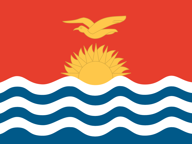 Flag of Kiribati vector