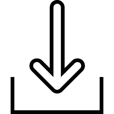 Download symbol to inbox vector logo