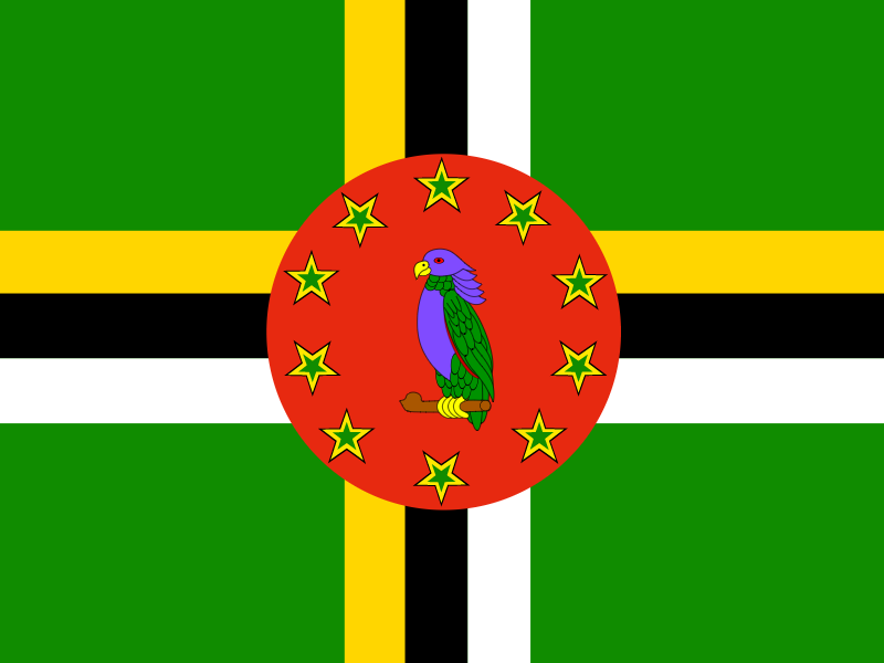 Flag of Dominica vector