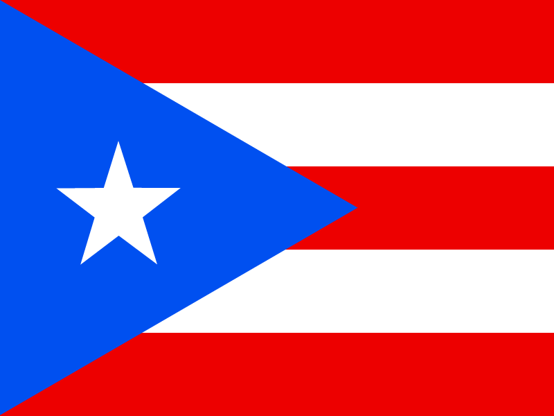 Flag of Puerto Rico vector logo