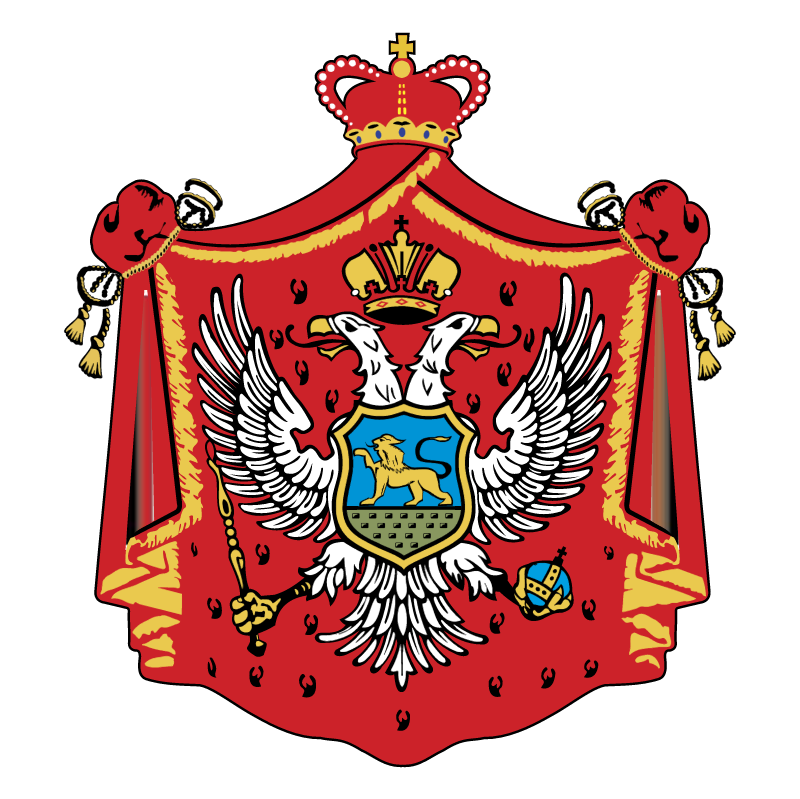 Montenegro old crest vector