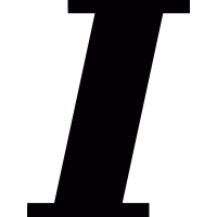 Italic symbol vector