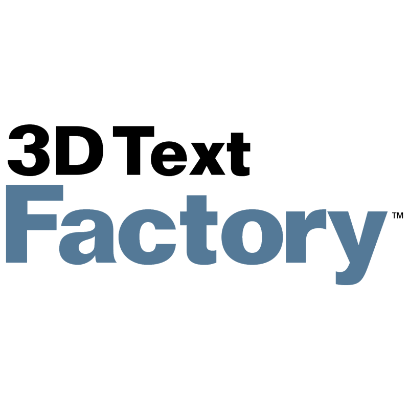 3D Text Factory vector