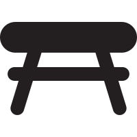 Garden table vector