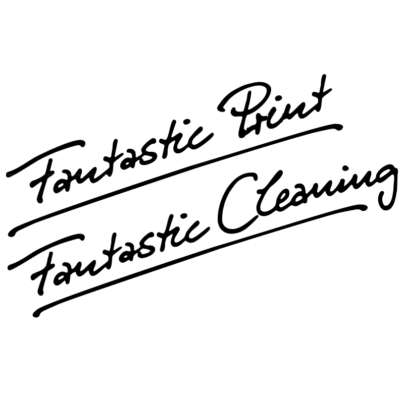 Fantastic Print Fantastic Cleaning vector