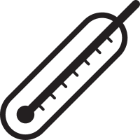 Inclined Thermometer vector