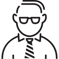 Manager with Tie vector