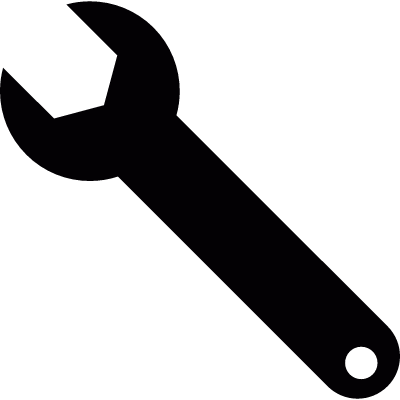 Spanner wrench vector logo