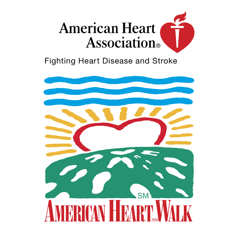 American Heart Walk vector