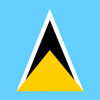Flag of Saint Lucia vector