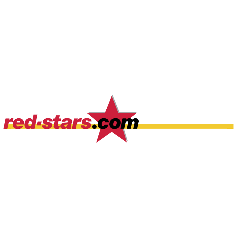 red stars com vector logo