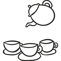Tea Set vector