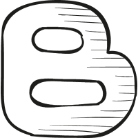 Blogger Draw Logo vector
