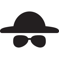 Hat and Sunglasses vector