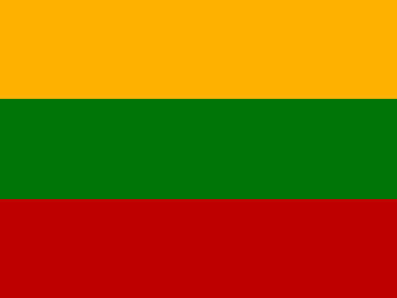 Flag of Lithuania vector