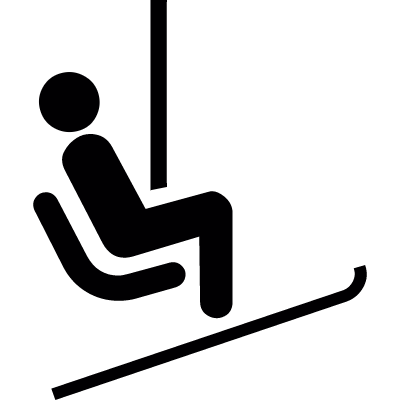 Chairlift vector logo