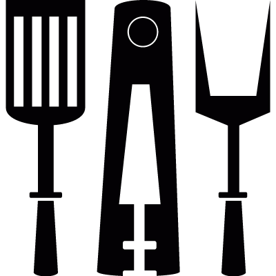 Cooking utensils vector logo