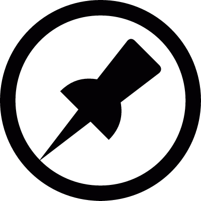 Pushpin vector logo
