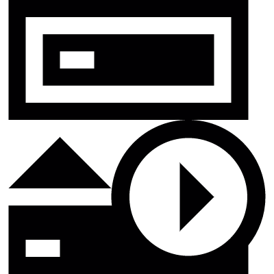 Backup run vector logo