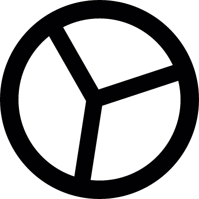 Pie Stats vector logo