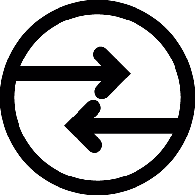 Exchanging symbol vector logo