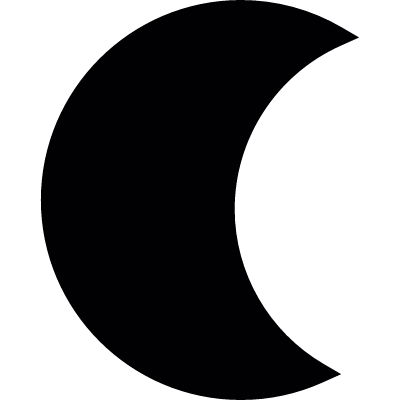 Crescent Moon vector logo