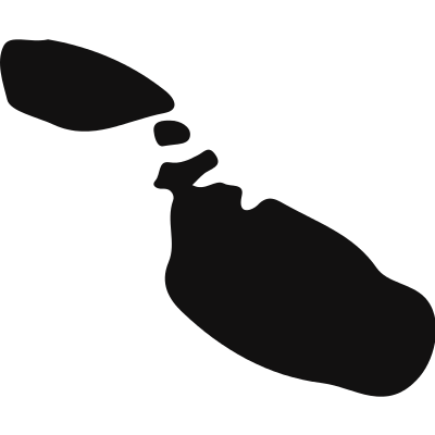 Malta country map silhouette vector logo
