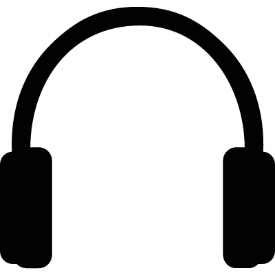 Headphones vector logo