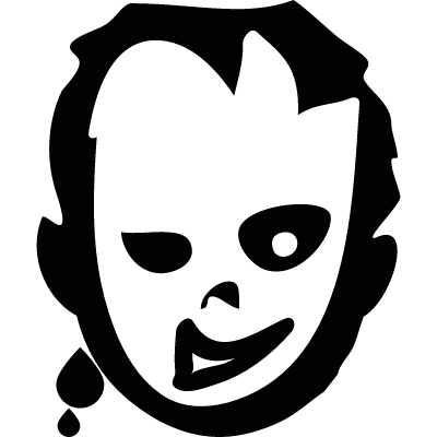 Zombie kid vector logo
