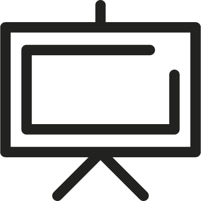 Presentation Screen vector logo