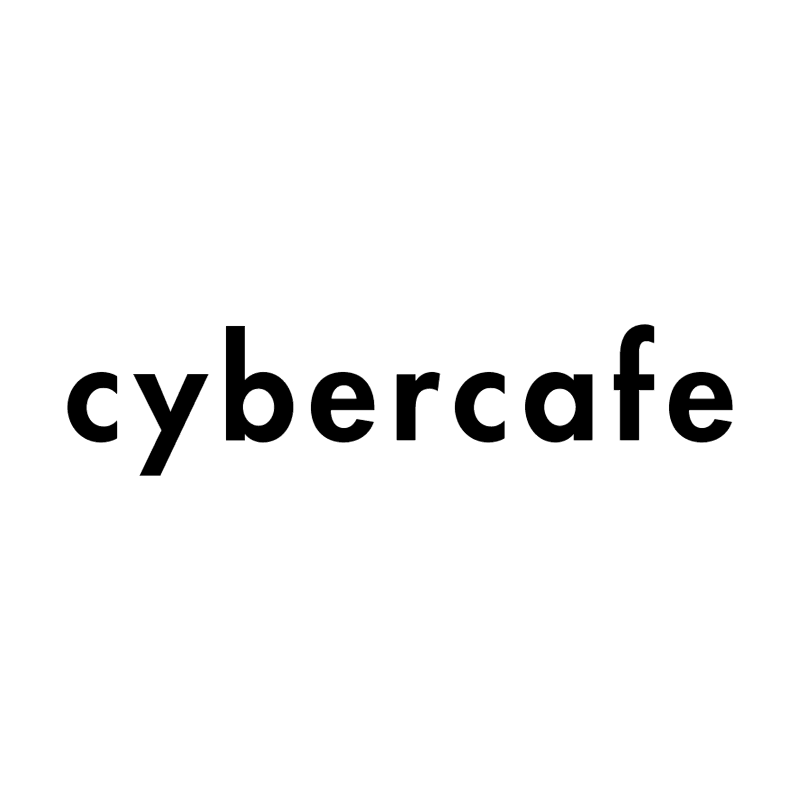 Cybercafe vector logo