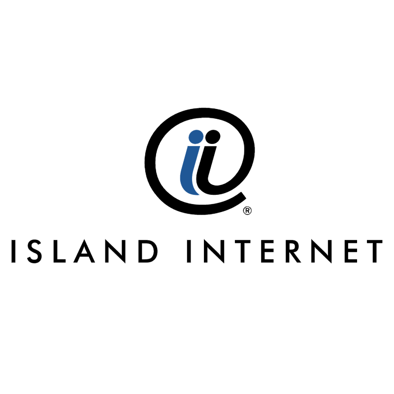 Island Internet vector logo