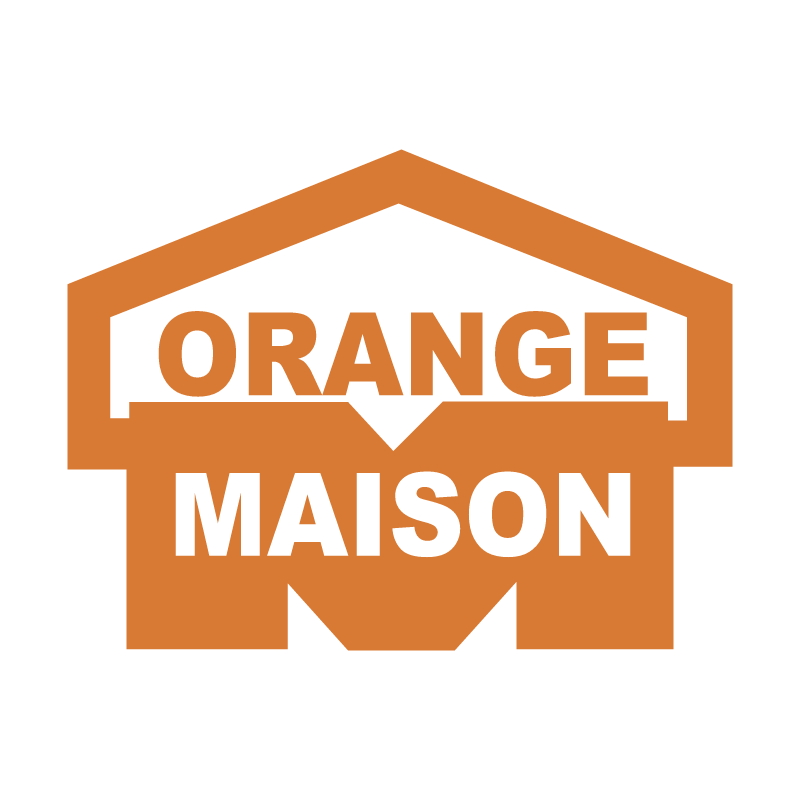 Orange Maison vector logo