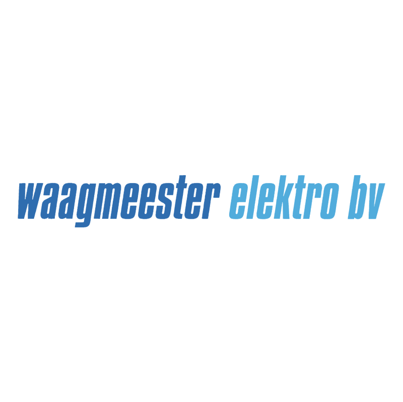 Waagmeester Elektro BV vector logo
