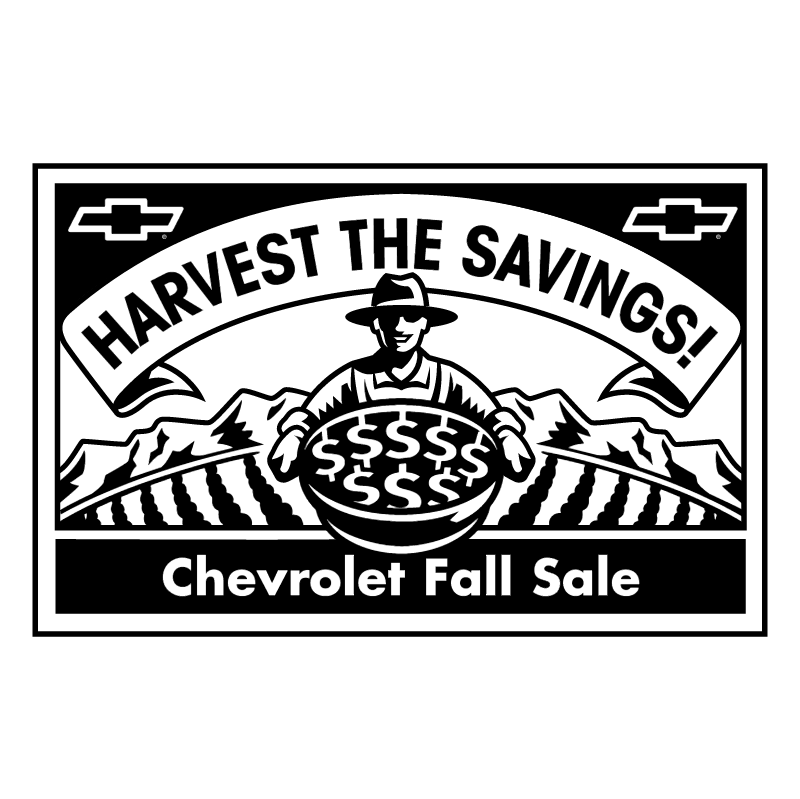 Chevrolet Fall Sale vector
