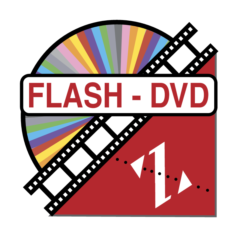 Flash DVD vector logo