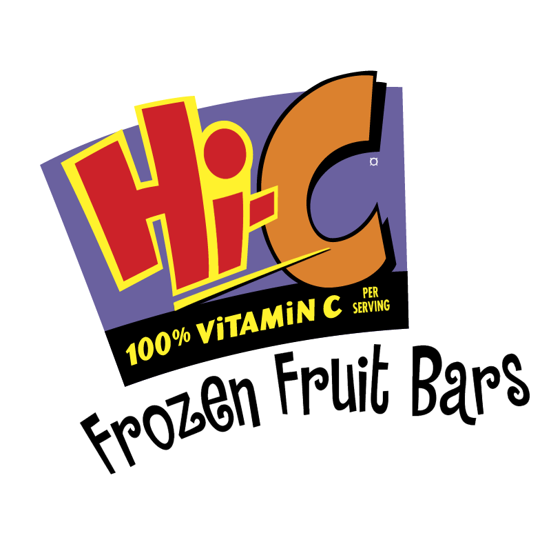 Hi C Frozen Fruit Bars vector