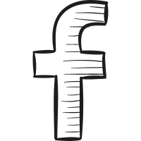 facebook drawn logo vector