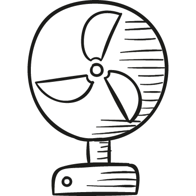 Desk Ventilator vector logo