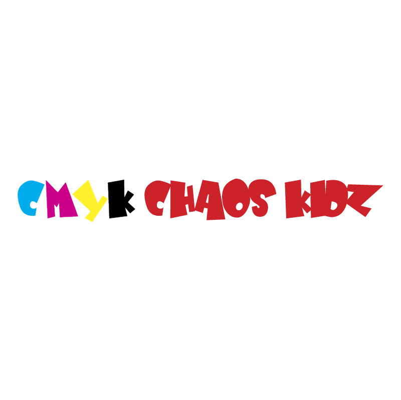 CMYK chaos kidz vector