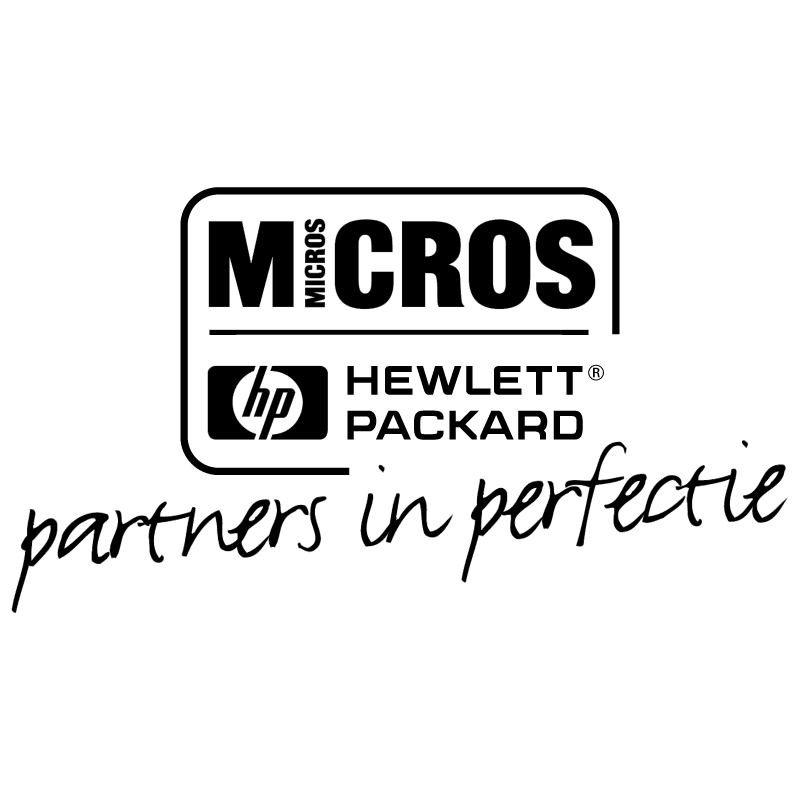 Micros &amp; HP vector logo