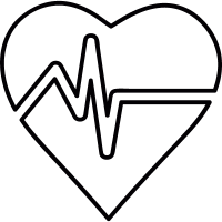 Heart pulses vector