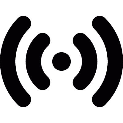Antenna signal vector logo