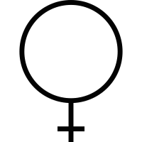 Female gender sign vector