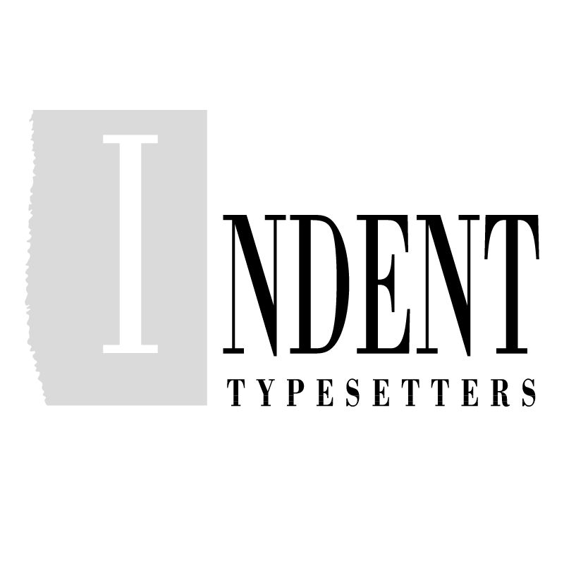 Indent Typesetters vector