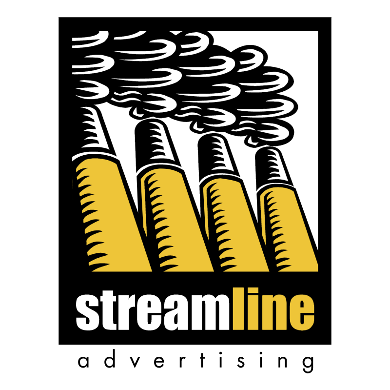 Streamline advertising vector logo