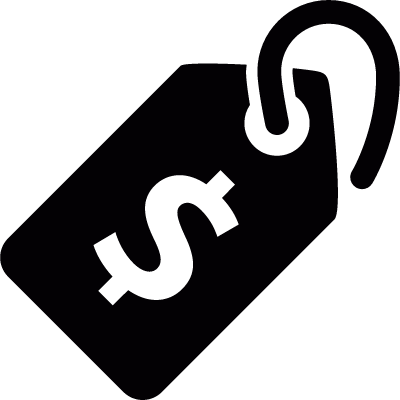 Price tag vector logo