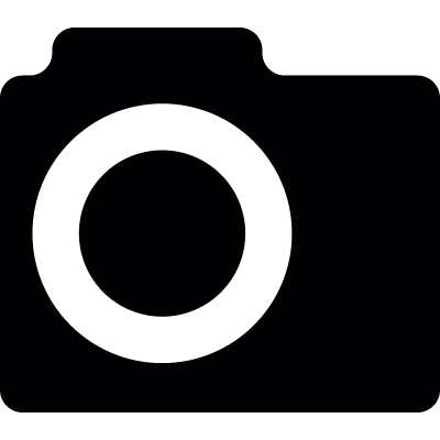Frontal old camera vector logo