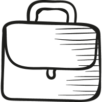 Briefcarrier with handle vector