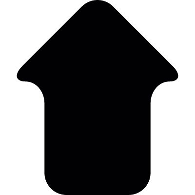 Up pointer arrow vector logo